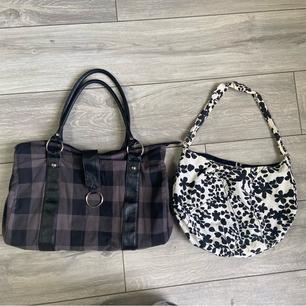 Lot of 2 fabric bags